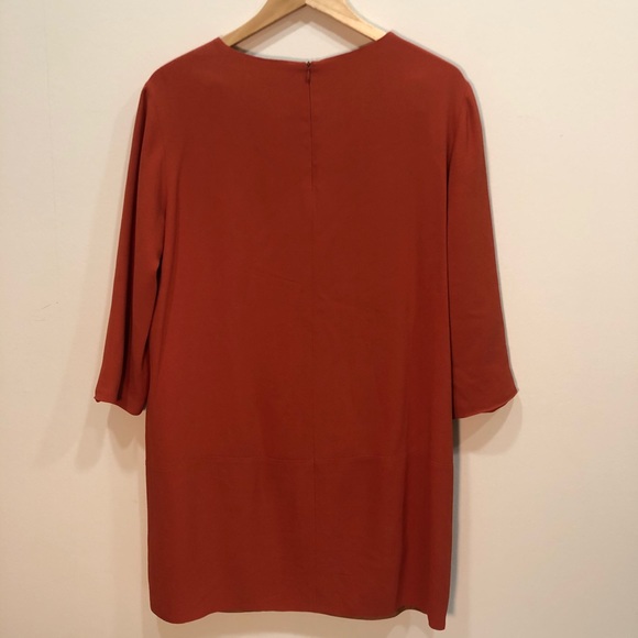 THE ROW Essentials Marina Orange Shift Dress, 10 - Picture 4 of 5